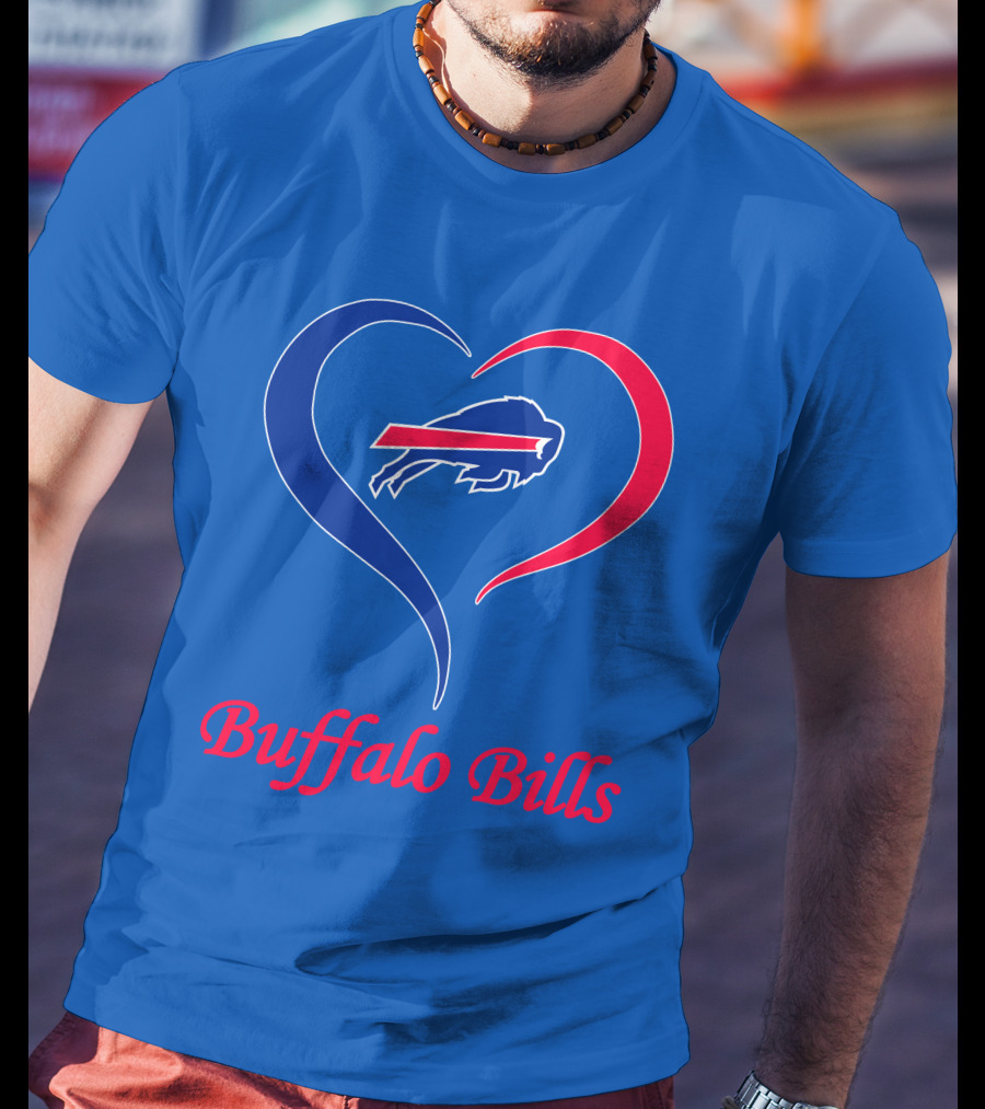 Buffalo Bills Heart Logo Fan Spirit T-Shirt