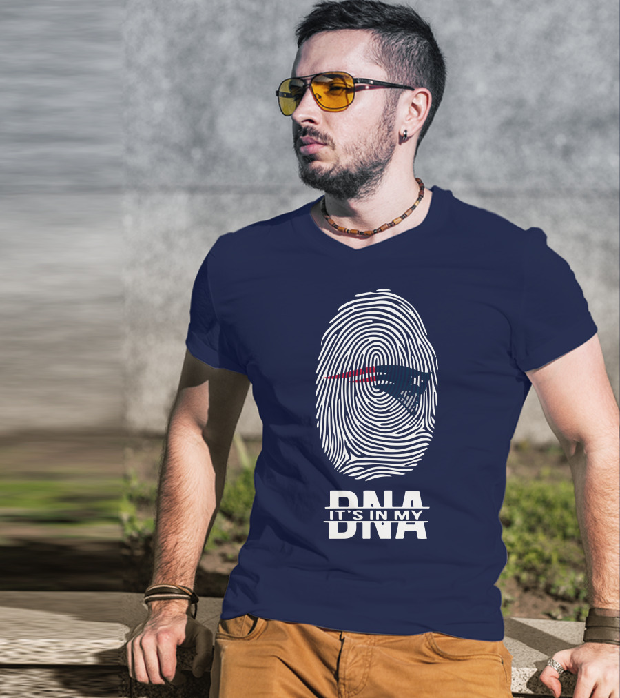 New England Patriots It's In My DNA Fingerprint T-Shirt