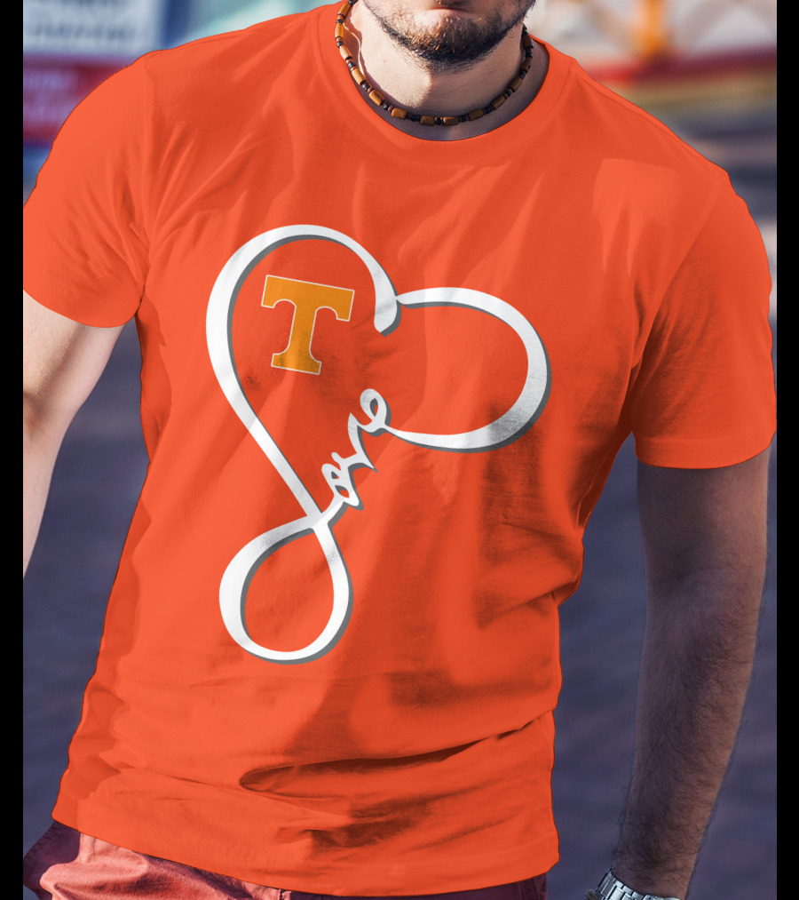 Heart-Shaped Love Tennessee Volunteers T-Shirt