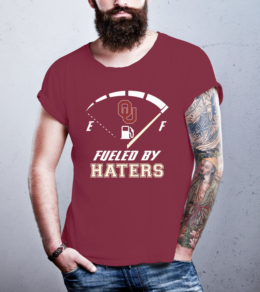Oklahoma Sooners Fueled By Haters Energy Meter OU T-Shirt