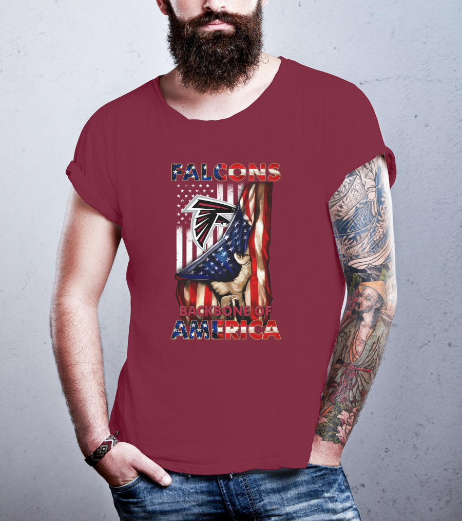 Falcons Backbone Of America Patriots T-Shirt