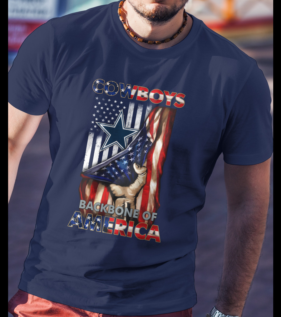 Cowboys Backbone Of America Star And Stripes Patriots T-Shirt