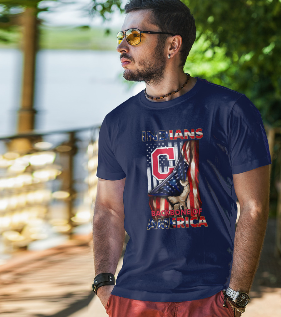 Indians Backbone Of America Cleveland T-Shirt