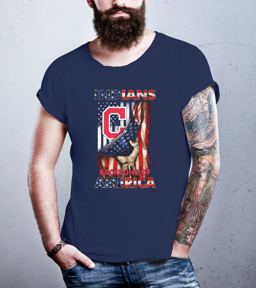 Indians Backbone Of America Cleveland T-Shirt