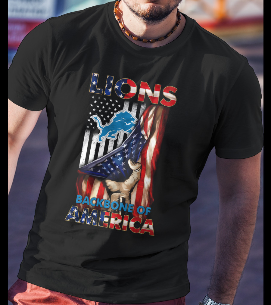 Lions Backbone Of America Detroit T-Shirt