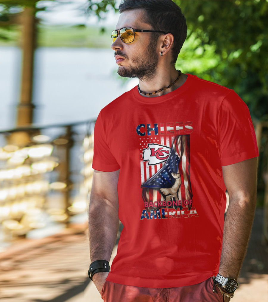Chiefs Kc Backbone Of America T-Shirt
