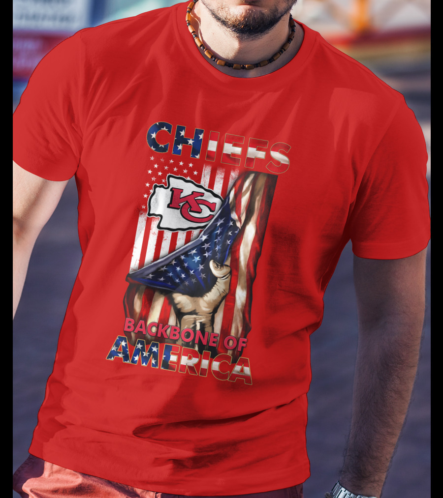 Chiefs Kc Backbone Of America T-Shirt