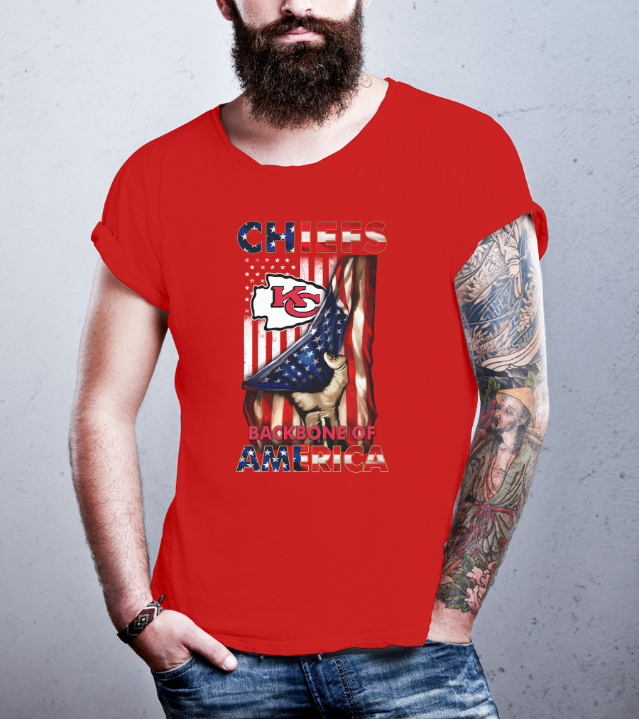 Chiefs Kc Backbone Of America T-Shirt