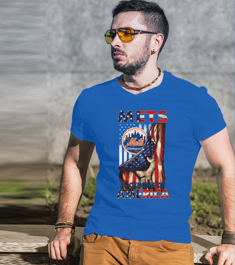 Mets Backbone Of America Patriotic T-Shirt