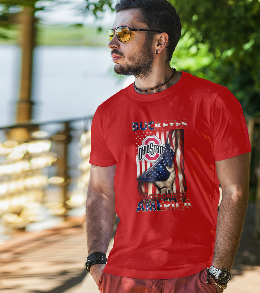 Ohio State Buckeyes Backbone Of America Patriotic Edition T-Shirt