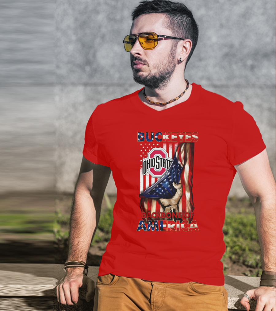Ohio State Buckeyes Backbone Of America Patriotic Edition T-Shirt