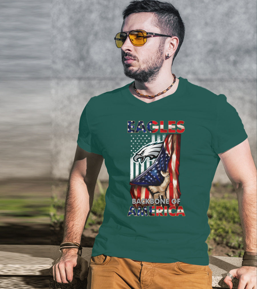 Eagles Backbone Of America Philadelphia T-Shirt