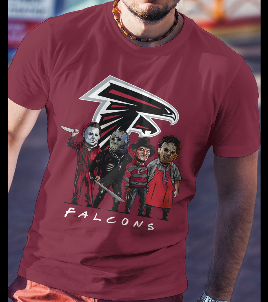 Atlanta Falcons The Slasher Squad Halloween Teams T-Shirt
