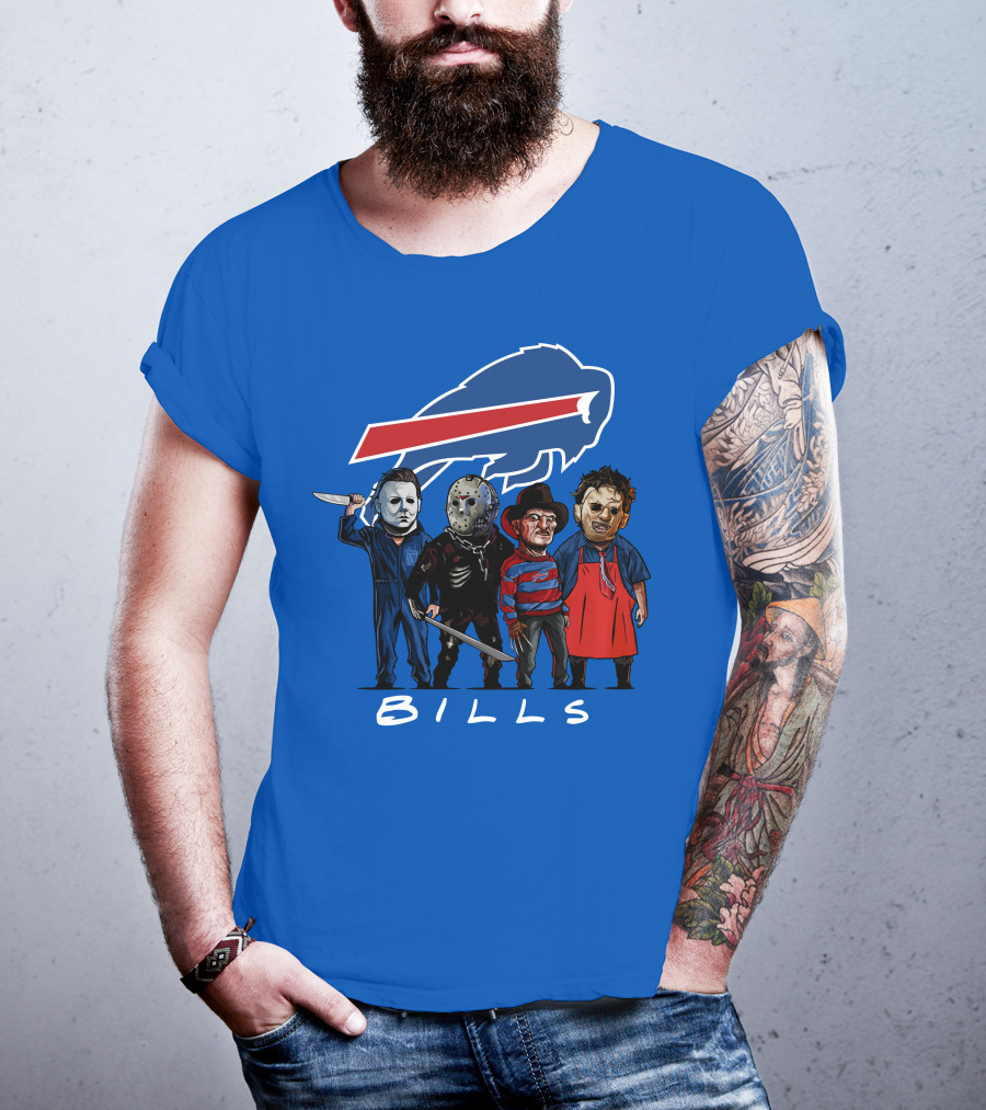 Buffalo Bills Halloween The Slasher Squad Teams Bills T-Shirt