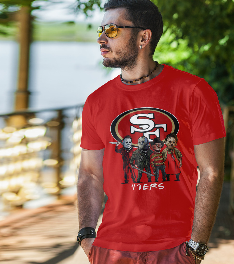 San Francisco 49ers Halloween Slasher Squad Icons 49ers T-Shirt