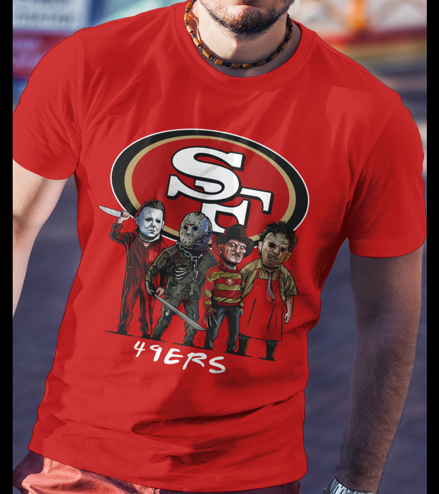 San Francisco 49ers Halloween Slasher Squad Icons 49ers T-Shirt