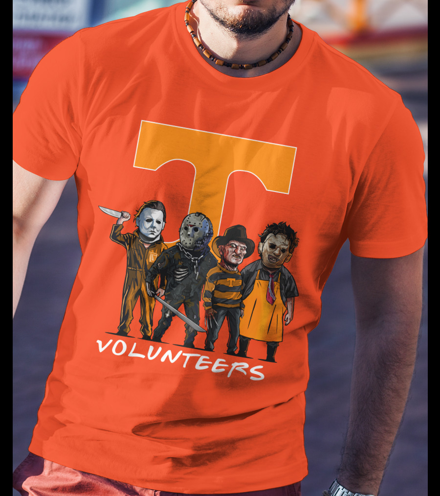 Tennessee Volunteers Halloween Horror Icons Squad T-Shirt