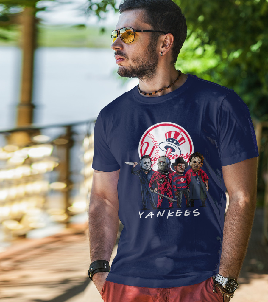 Yankees Halloween The Slasher Squad Teams Yankees T-Shirt