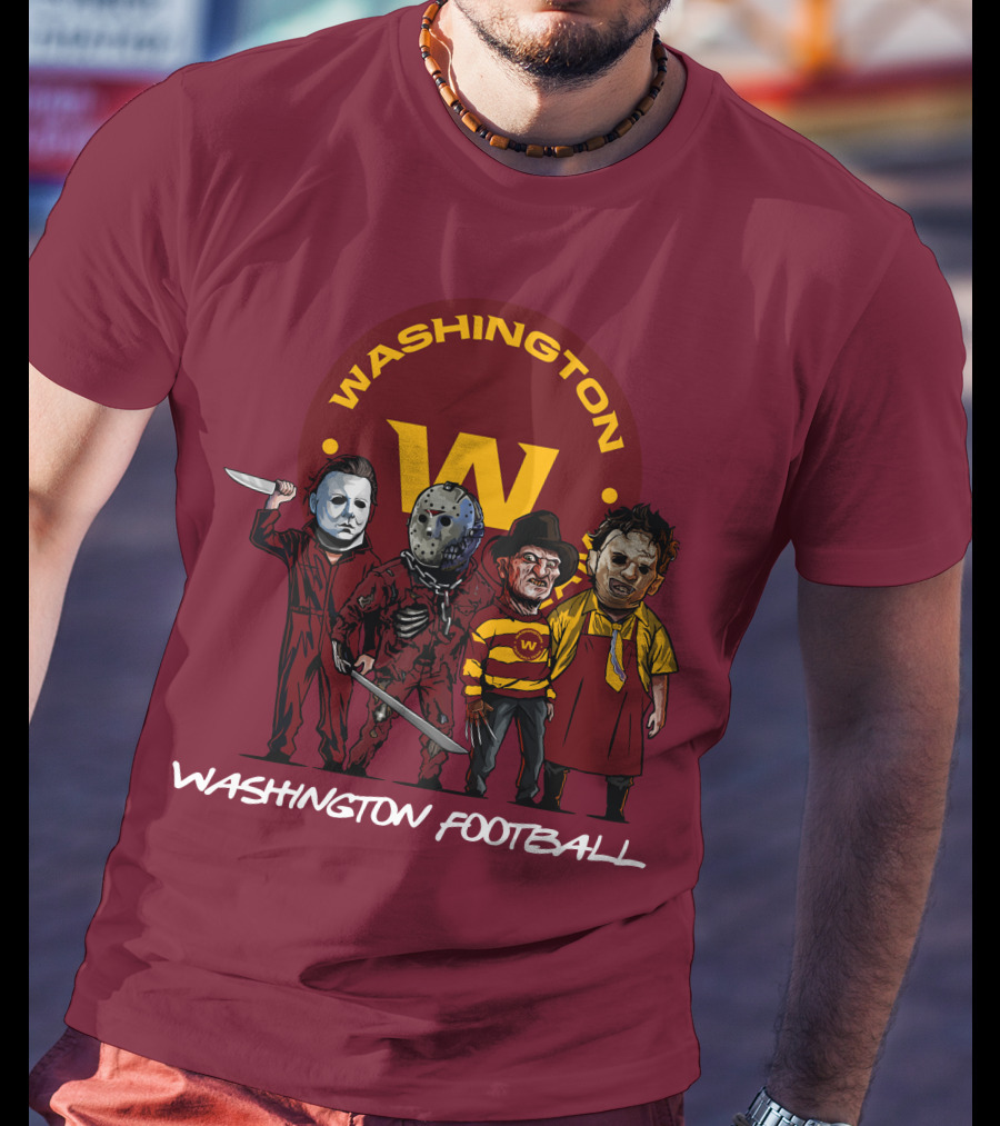 Washington Football Team Halloween The Slasher Squad Characters T-Shirt