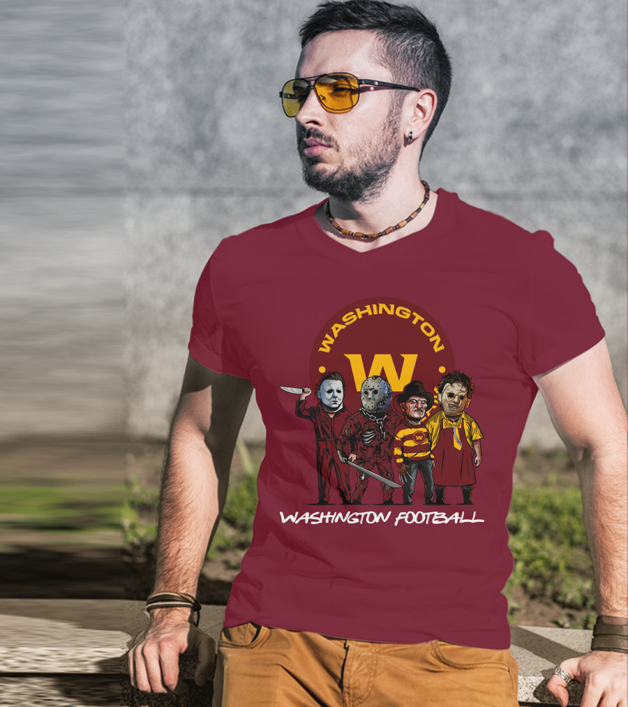 Washington Football Team Halloween The Slasher Squad Characters T-Shirt