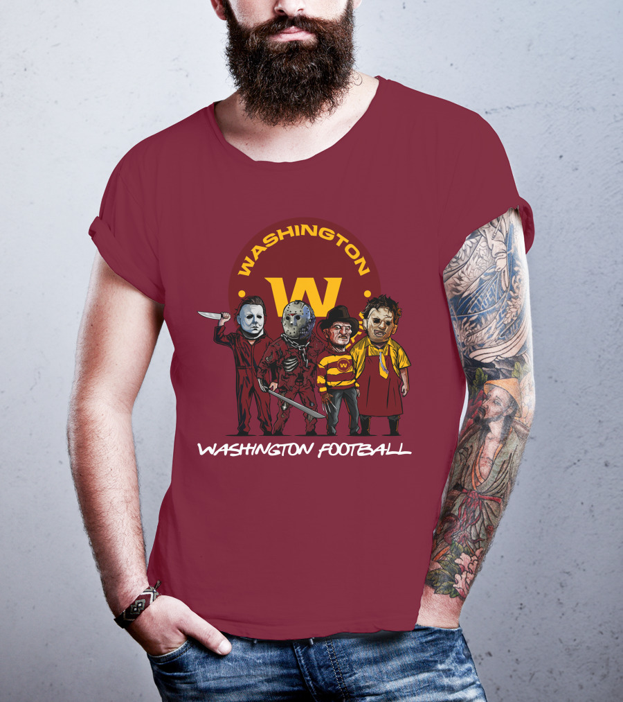 Washington Football Team Halloween The Slasher Squad Characters T-Shirt