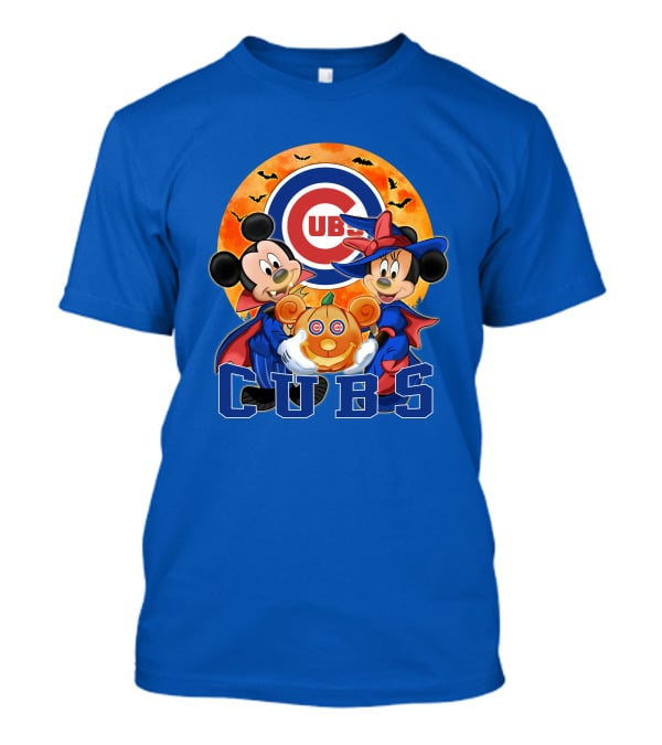 Chicago Cubs Mickey Mouse Minnie Mouse Halloween Pumpkin Magic T-Shirt