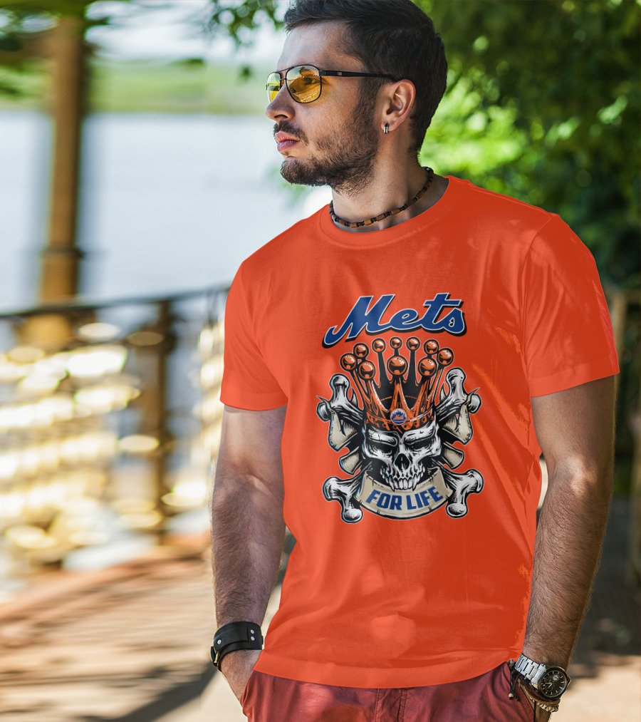 Mets Skull King For Life T-Shirt