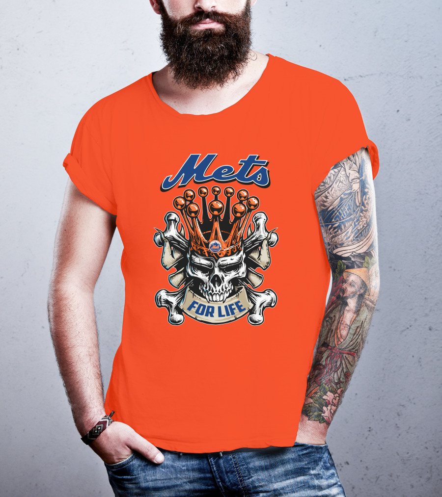 Mets Skull King For Life T-Shirt