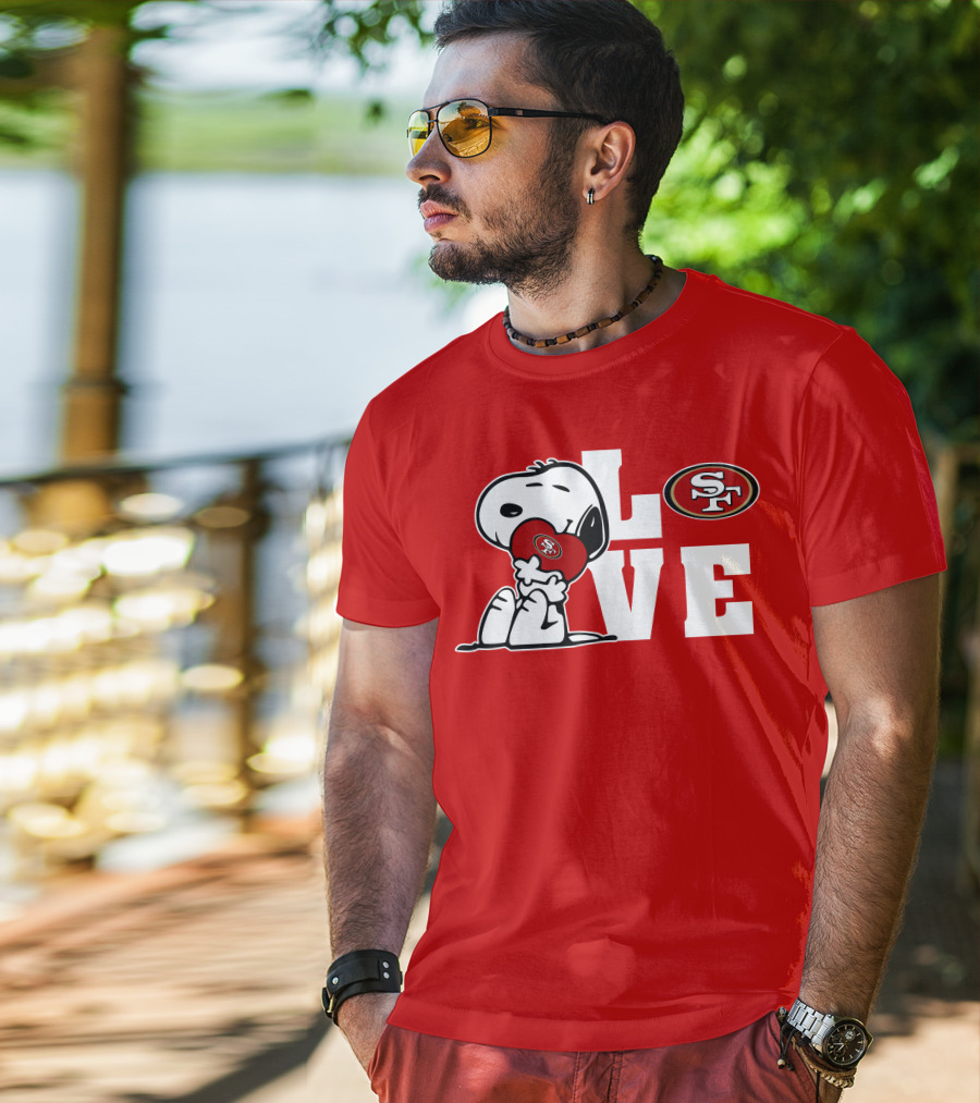 Snoopy Love San Francisco 49ers Sf T-Shirt