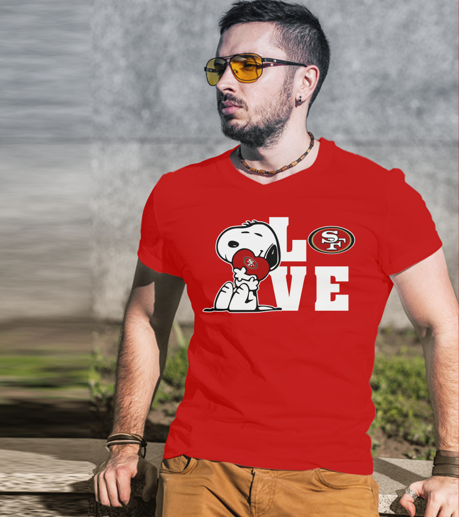 Snoopy Love San Francisco 49ers Sf T-Shirt