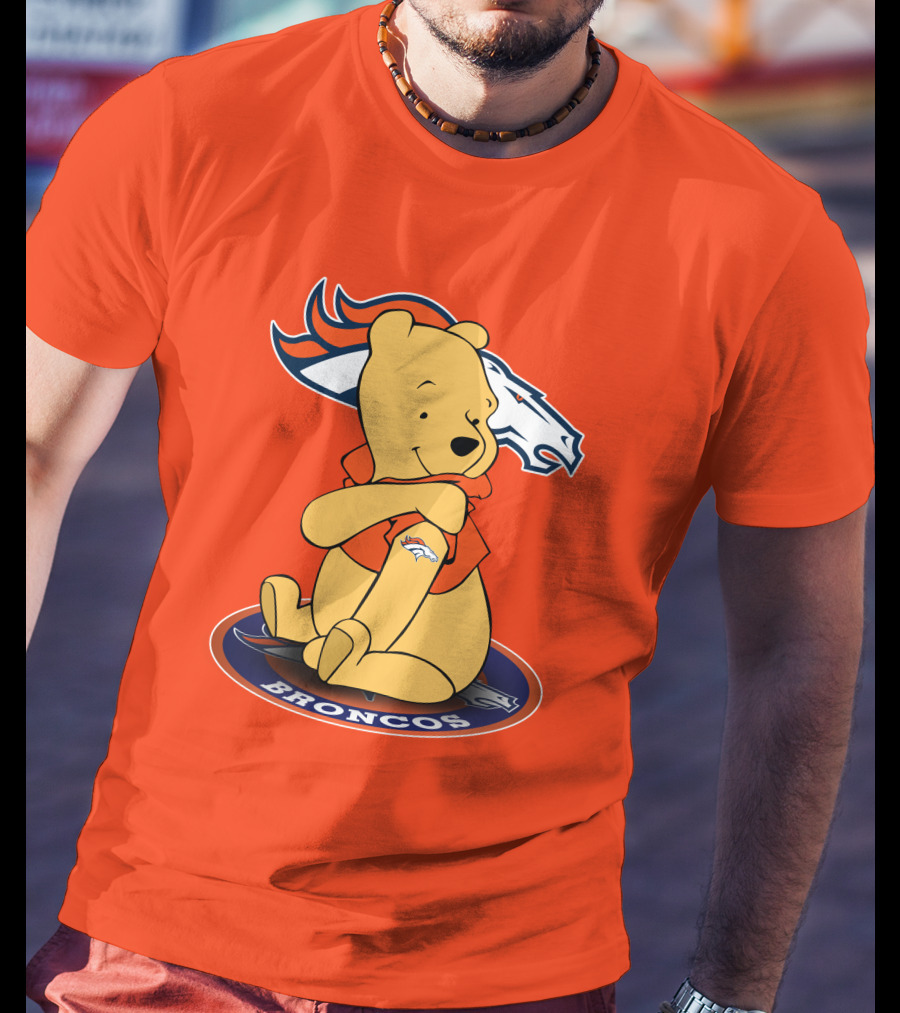 Denver Broncos Winnie The Pooh Football Fan T-Shirt