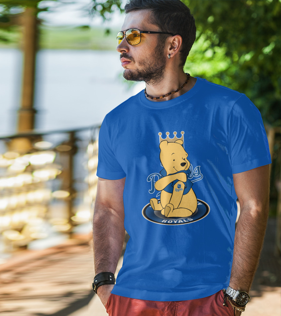 Kansas City Royals Winnie The Pooh Royals Baseball T-Shirt