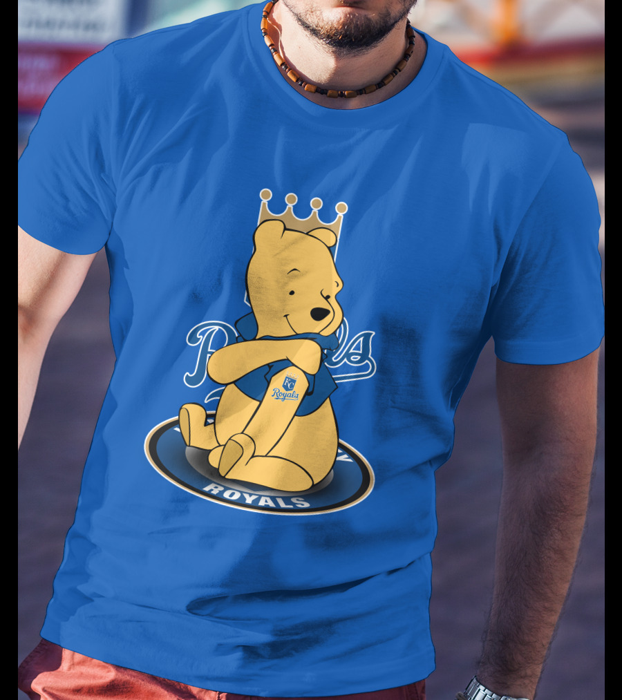 Kansas City Royals Winnie The Pooh Royals Baseball T-Shirt