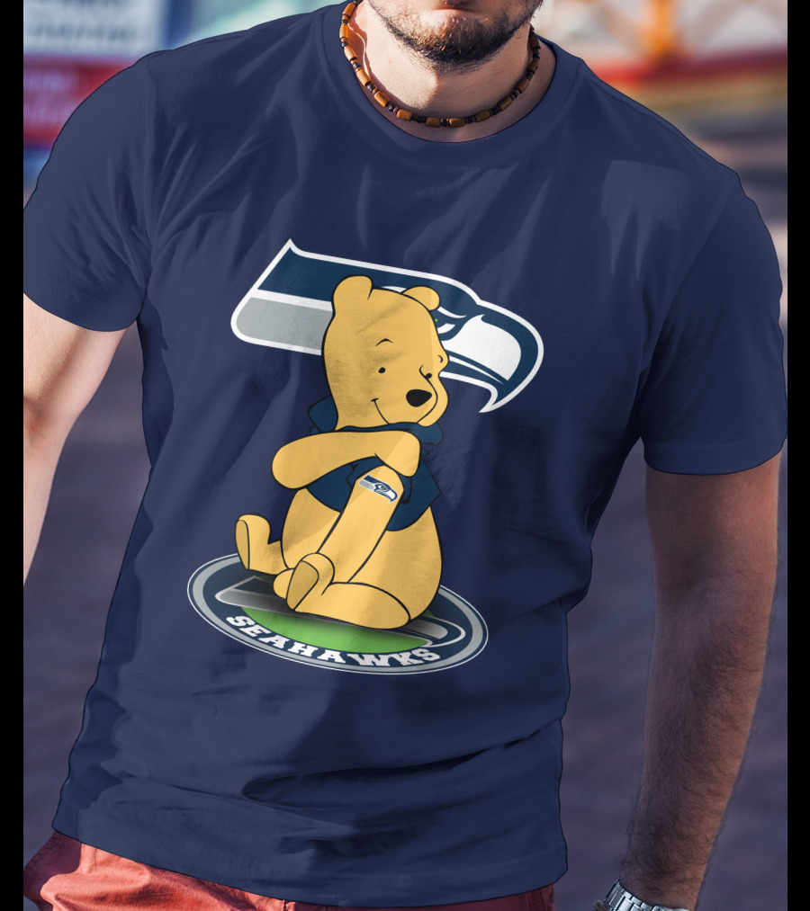 Seattle Seahawks Winnie The Pooh Fan Crossover T-Shirt