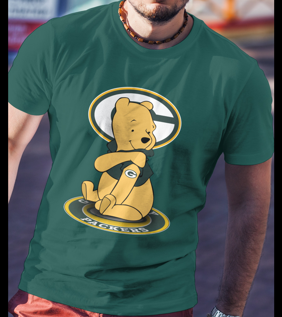 Green Bay Packers Winnie The Pooh G Logo Packers T-Shirt