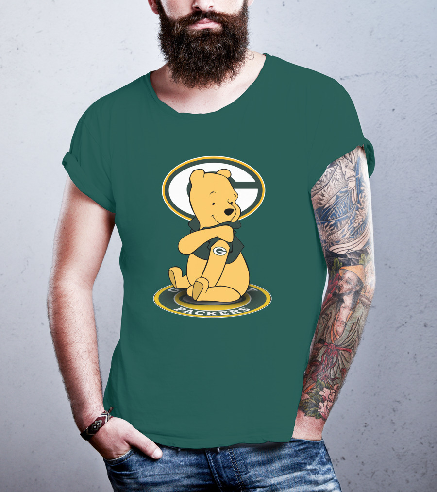 Green Bay Packers Winnie The Pooh G Logo Packers T-Shirt