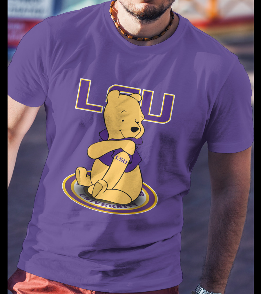 LSU Tigers Winnie The Pooh University Mascot T-Shirt