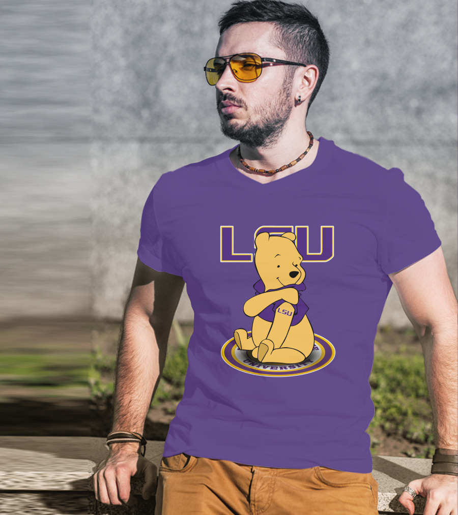 LSU Tigers Winnie The Pooh University Mascot T-Shirt