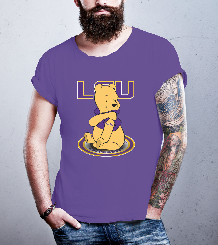 LSU Tigers Winnie The Pooh University Mascot T-Shirt