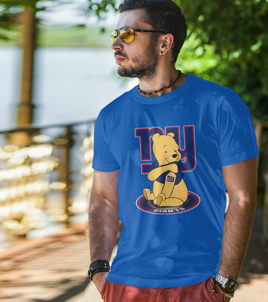 New York Giants Winnie The Pooh Ny Giants T-Shirt