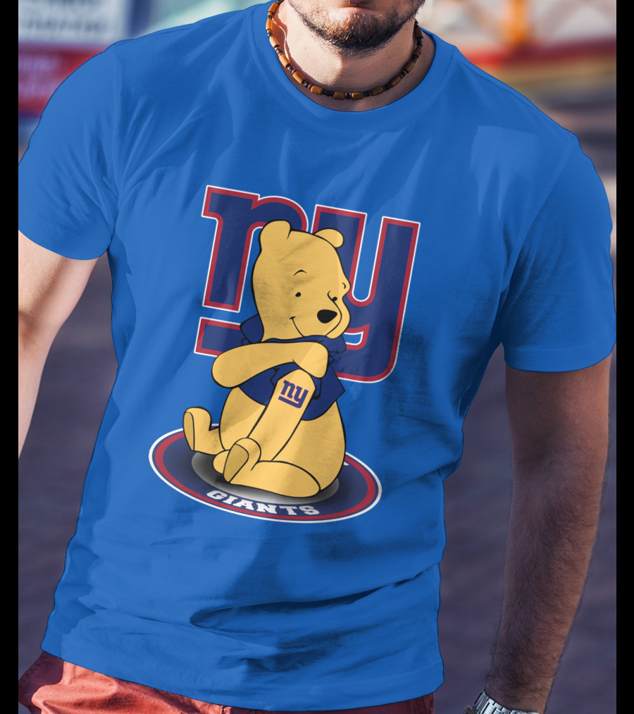 New York Giants Winnie The Pooh Ny Giants T-Shirt