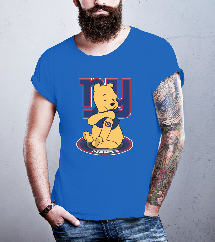New York Giants Winnie The Pooh Ny Giants T-Shirt