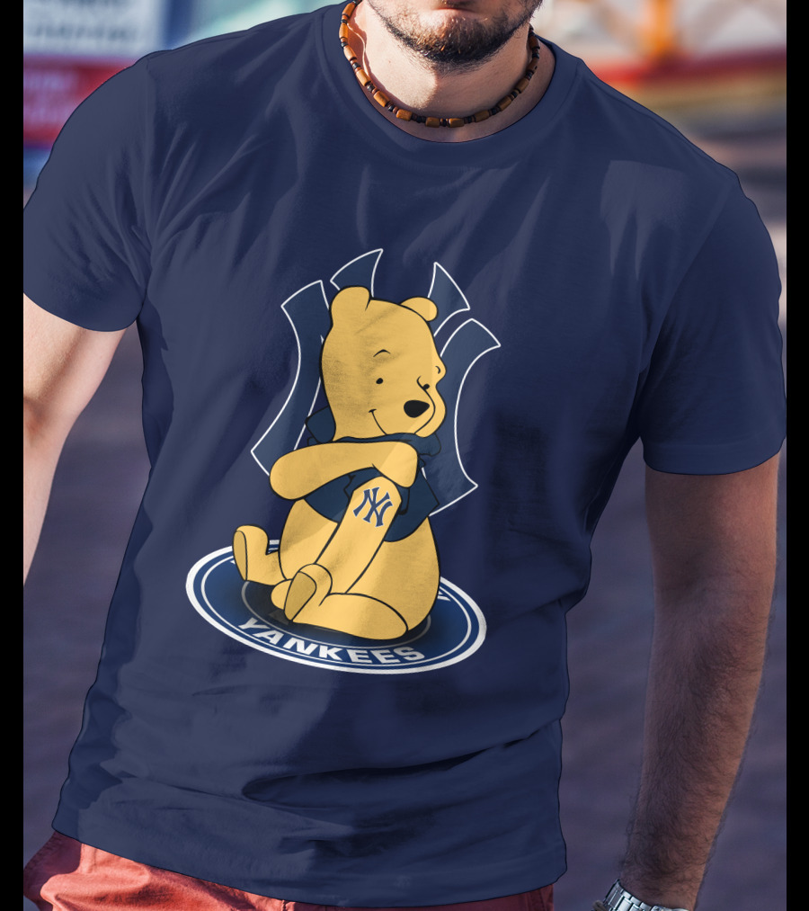 New York Yankees Winnie The Pooh Yankees Logo T-Shirt