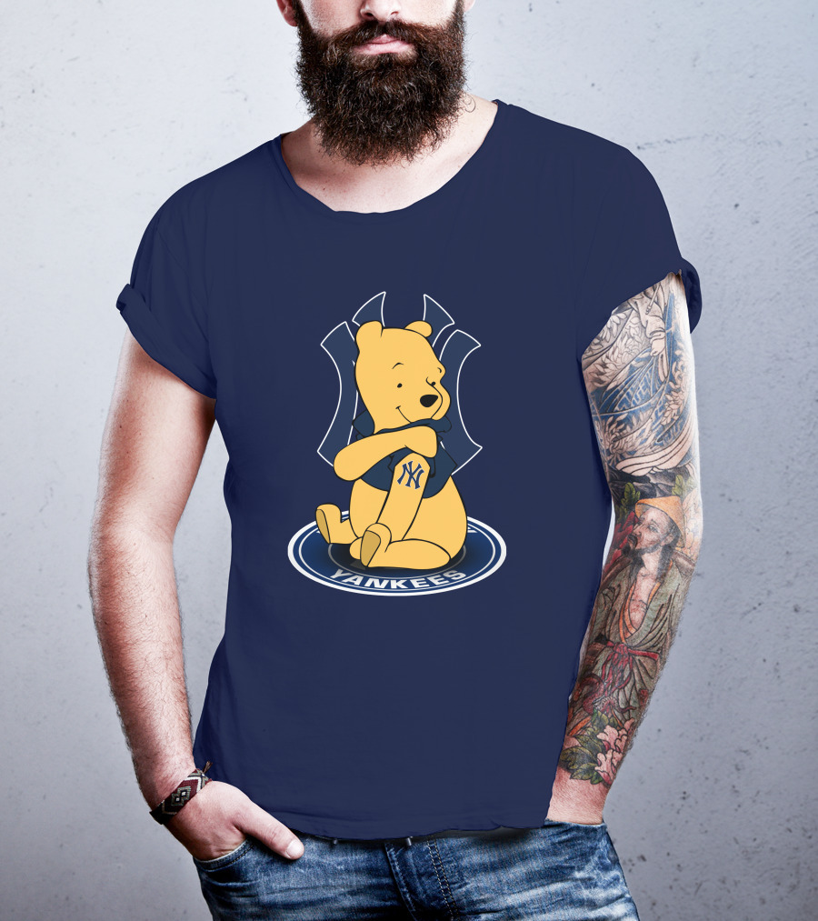 New York Yankees Winnie The Pooh Yankees Logo T-Shirt