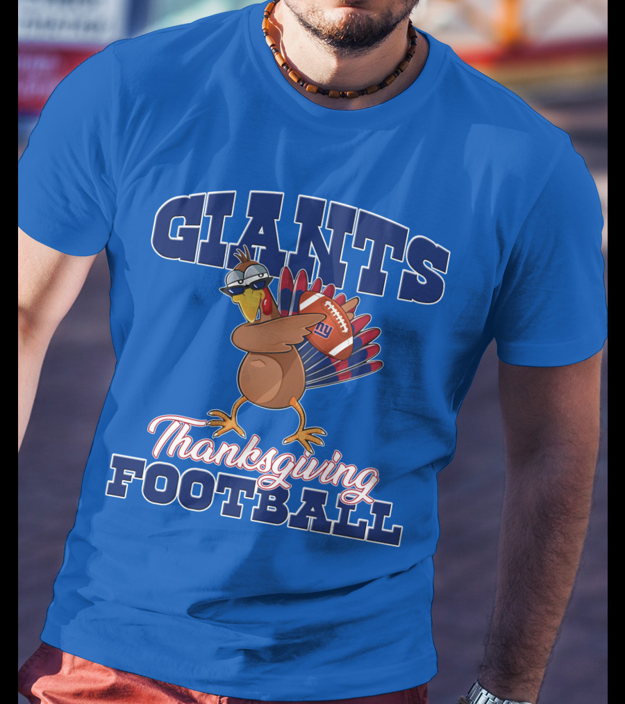 Giants Thanksgiving Football Turkey T-Shirt