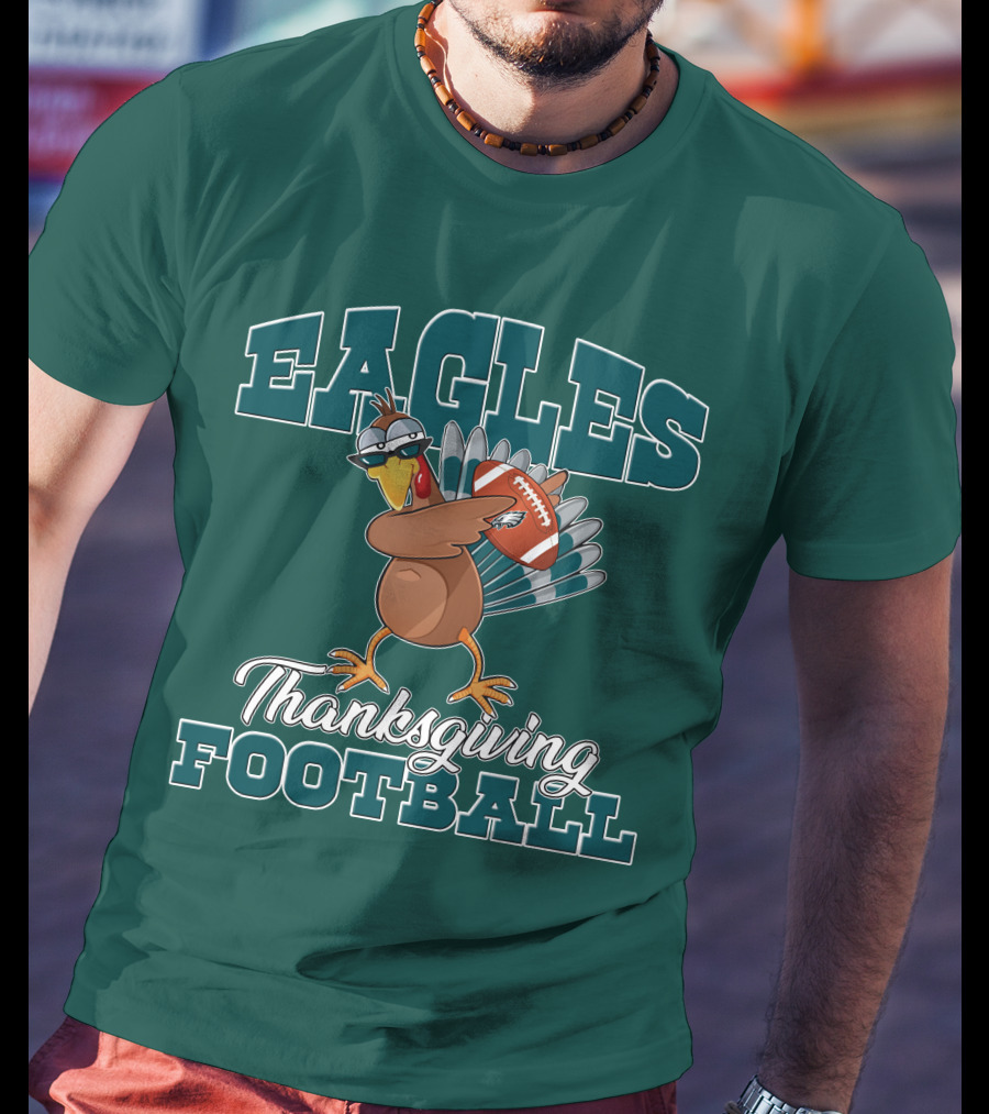 Eagles Thanksgiving Football Turkey T-Shirt