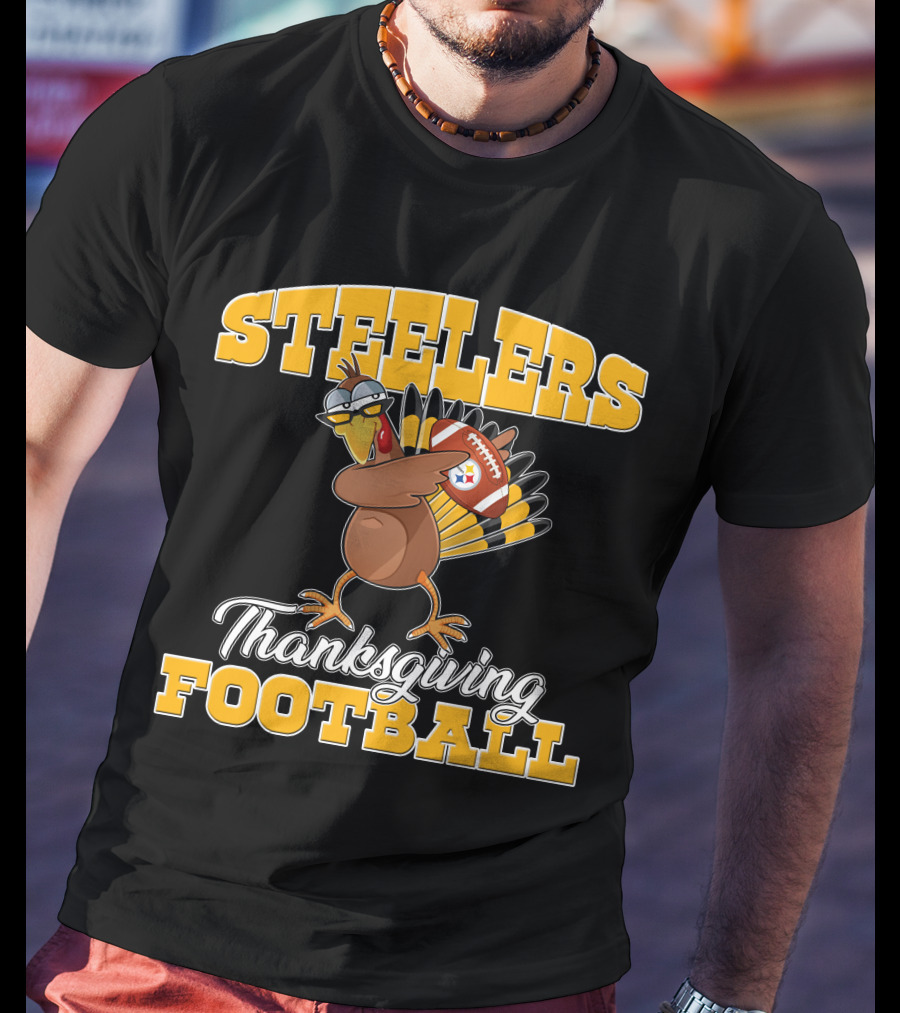 Steelers Thanksgiving Football Turkey T-Shirt