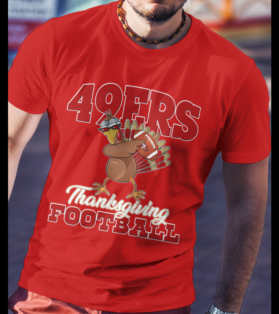 49ers Thanksgiving Football Turkey T-Shirt