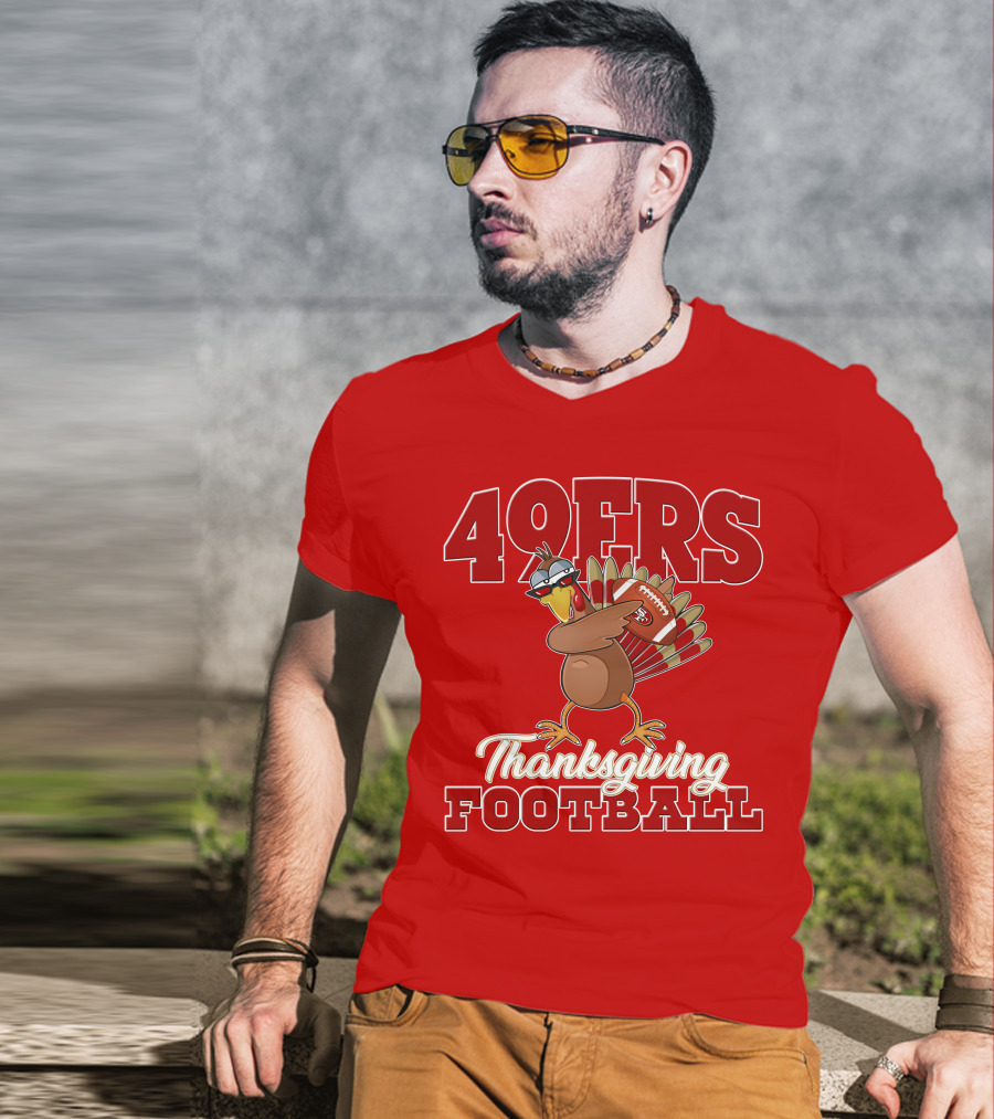 49ers Thanksgiving Football Turkey T-Shirt