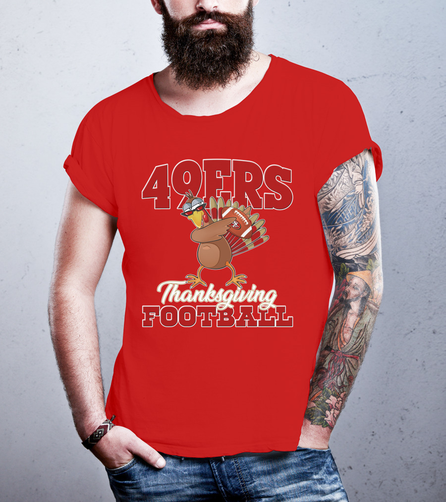 49ers Thanksgiving Football Turkey T-Shirt